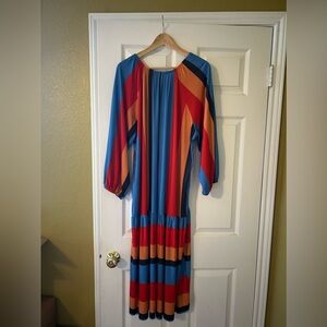 ZARA LONG CAFTAN DRESS L MADE IN PORTUGAL